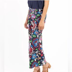 Jude Connally Pants Womens large lucia Fall chintz Navy made in USA